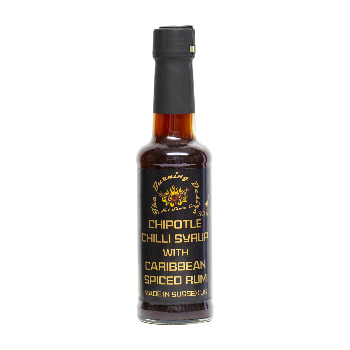 Chipotle Chilli Syrup with Bourbon Whiskey - 148ml